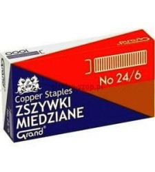 Zszywki 24/6 Grand miedziane 24/6 1000 szt (110-1422)
