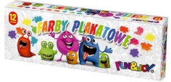 Farby plakatowe Fun&amp;Joy kolor: mix 20 ml 12 kol. (FJ-012)