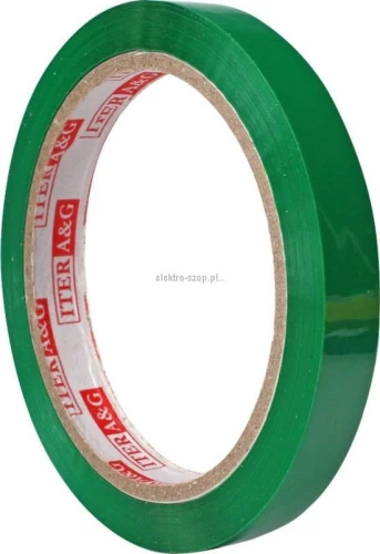 Taśma pakowa Iter A&amp;G zielona 12 mm 66 m