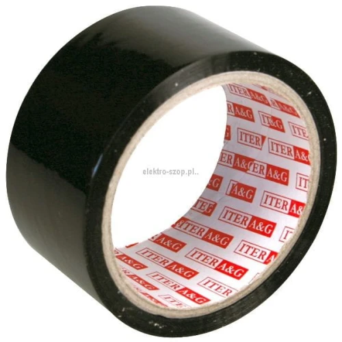 Taśma pakowa Iter A&amp;G czarna 48 mm 50 yd