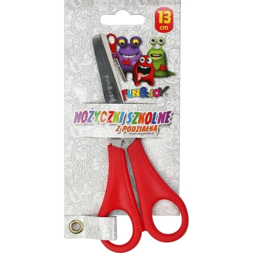 Nożyczki Fun&amp;Joy z podziałką 13 cm (FJS1002)