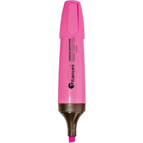 Zakreślacz CLC2119 Titanum ścięta końcówka 1-5 mm różowy