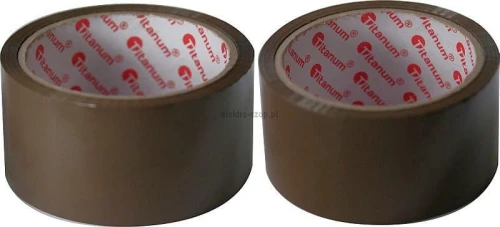 Taśma pakowa Titanum brązowa 48 mm 50 yd