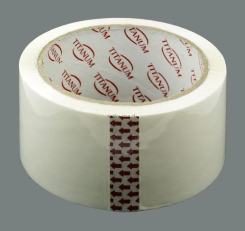 Taśma pakowa Titanum biała 48 mm 66 yd
