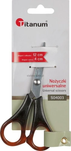 Nożyczki Titanum bursztynowe 12 cm (S04003)