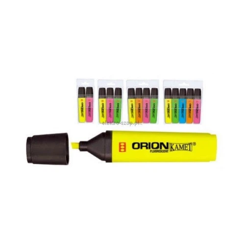 Zakreślacz Kamet ORION, żółty 1,0-5,0 mm (K-1086)