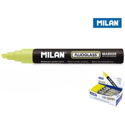 Marker specjalistyczny Milan do szyb fluo, żółty 2,0-4,0 mm ścięta końcówka (591092001)