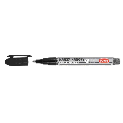 Marker specjalistyczny Toma kredowy, srebrny 1,5 mm okrągła/ścięta końcówka