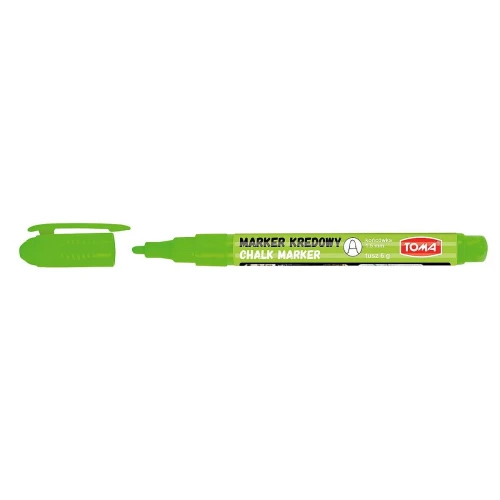 Marker specjalistyczny Toma kredowy, zielony 1,5 mm okrągła końcówka