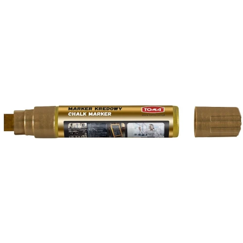 Marker specjalistyczny Toma złoty kredowy, złoty 8,0 mm gąbka końcówka (To-290)