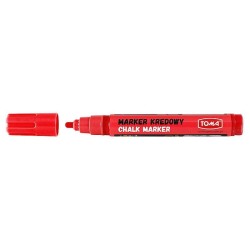 Marker specjalistyczny Toma kredowy, czerwony 4,5 mm okrągła końcówka (TO-292 2 2)