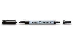 Marker do cd Pilot Twin Marker, czarny 0,4/0,7 mm (SCA-TMCD-B)