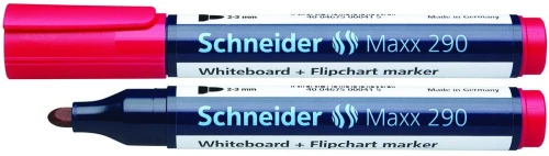 Marker suchościeralny Schneider Maxx 290, czerwony 2,0-3,0 mm okrągła końcówka (SR129002)