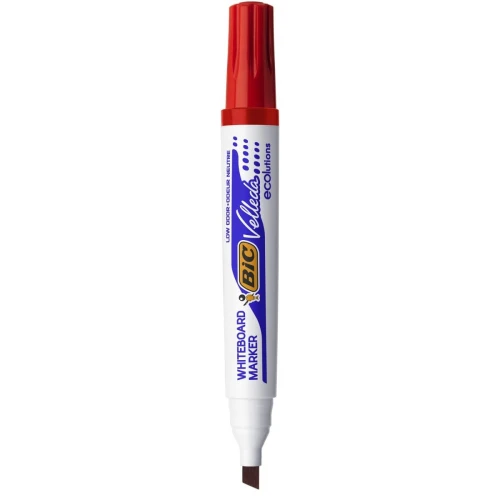 Marker suchościeralny Bic Velleda Ecolutions 1751, czerwony 3,7-5,5 mm ścięta końcówka (904948)