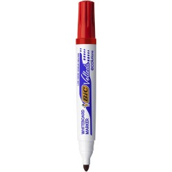 Marker suchościeralny Bic Velleda Ecolutions 1701, czerwony 1,5 mm okrągła końcówka (904939)