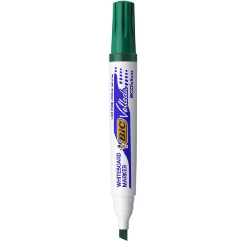 Marker suchościeralny Bic Velleda Ecolutions 1751, zielony 3,7-5,5 mm ścięta końcówka (904949)