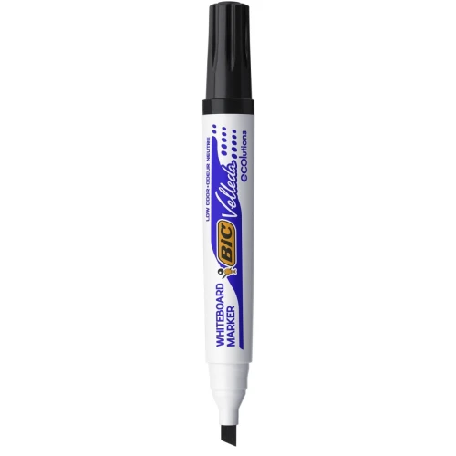 Marker suchościeralny Bic Velleda Ecolutions 1751, czarny 3,7-5,5 mm ścięta końcówka (904946)