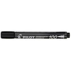 Marker permanentny Pilot, czarny okrągła końcówka (PISCA-100-B-XXL)
