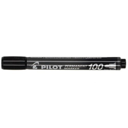 Marker permanentny Pilot, czarny okrągła końcówka (PISCA-100-B-XXL)