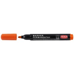 Marker permanentny Toma, pomarańczowy okrągła końcówka