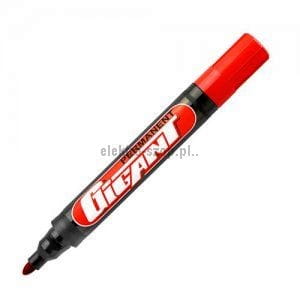 Marker permanentny Kamet permanent GIGANT, czerwony 1,5-2,5 mm okrągła końcówka (K-1069)