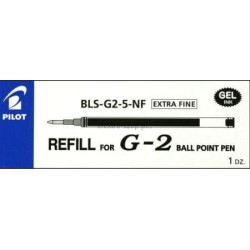 Wkład do długopisu Pilot G2, czarny 0,25 mm (BLS-G2-5-B)