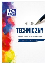 Blok techniczny Oxford Oxford A3 biały 250g 10k (400093232)