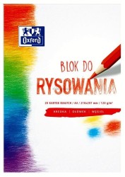 Blok rysunkowy Oxford Oxford A4 biały 120g 20k (400093195)