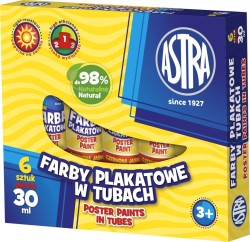 Farby plakatowe Astra kolor: cytrynowy 30 ml 1 kol.