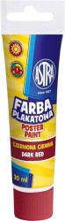 Farby plakatowe Astra kolor: czerwony ciemny 30 ml 1 kol.