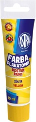 Farby plakatowe Astra kolor: żółty 30 ml 1 kol.