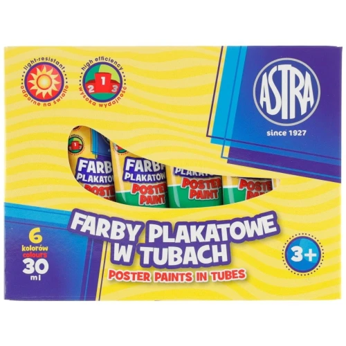 Farby plakatowe Astra kolor: zielony jasny 30 ml 1 kol.