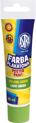 Farby plakatowe Astra kolor: zielony jasny 30 ml 1 kol.