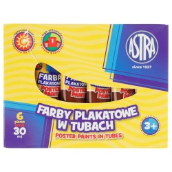 Farby plakatowe Astra kolor: brązowa 30 ml 1 kol.