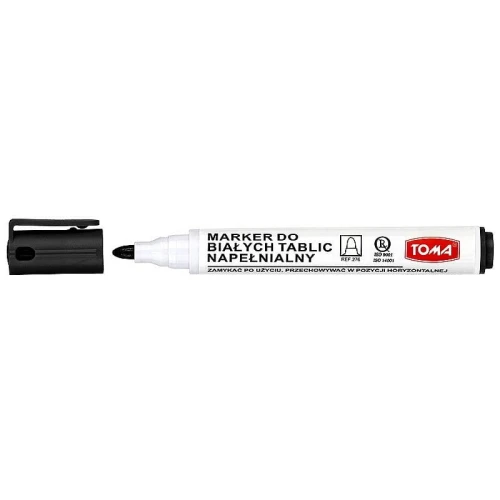 Marker suchościeralny Toma, czarny 1,0-5,0 mm okrągła końcówka