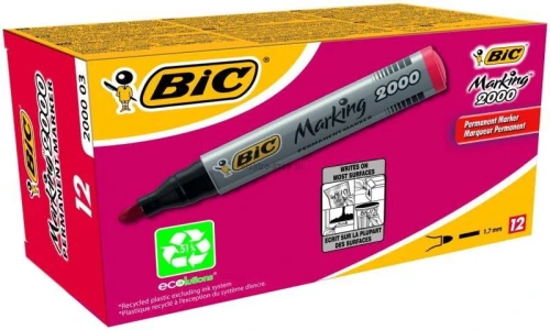 Marker permanentny Bic Marking 2000, czerwony 1,5 mm okrągła końcówka (8209133)