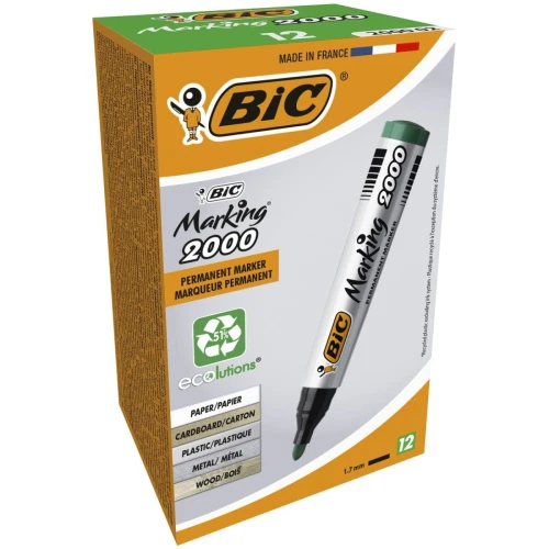 Marker permanentny Bic Marking 2000, zielony 1,5 mm okrągła końcówka (8209123)