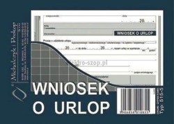 Druk offsetowy Michalczyk i Prokop Wniosek o urlop A6 40k. (515-5)