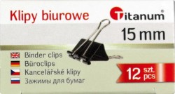 Klip Titanum czarny 15 mm (BC15)