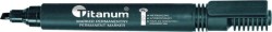 Marker permanentny Titanum, czarny 1,0-4,2 mm ścięta końcówka (PY1026-02)