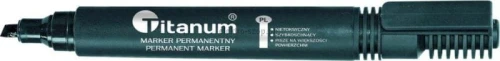 Marker permanentny Titanum, czarny 1,0-4,2 mm ścięta końcówka (PY1026-02)