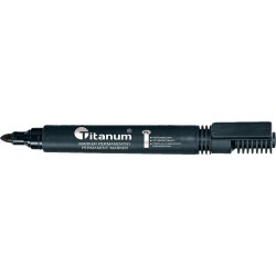 Marker permanentny Titanum, czarny 2,0 mm okrągła końcówka (PY1026-02)