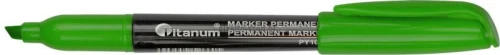 Marker permanentny Titanum, zielony 1,0-4,2 mm ścięta końcówka (PY1002-GY)