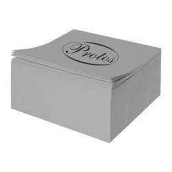 Kostka papierowa Protos do origami szara 1020 - szary 84 mm x 84 mm x 70 mm