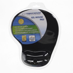 Podkładka pod mysz Esperanza żelowa - czarny 230 mm x 190 mm (ea137k)