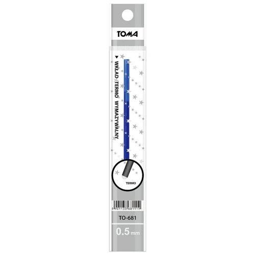 Wkład do długopisu Toma, niebieski 0,5 mm (TO-681 1 2)