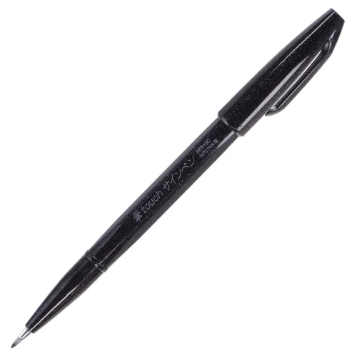 Flamaster Pentel brush sign czarny 1 kol. (SES15C-A)