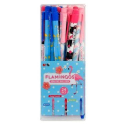 Długopisy automatyczne Dots&amp;Stripes ABP46471 M&amp;G 0,5 mm niebieski wkład