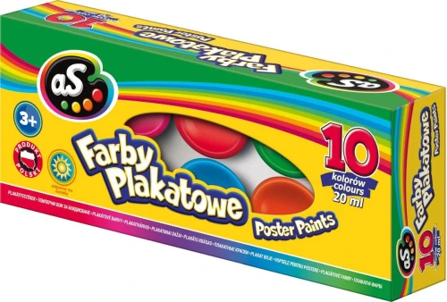 Farby plakatowe As kolor: mix 20 ml 10 kol. (301215008)