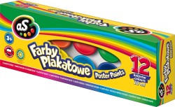 Farby plakatowe As kolor: mix 20 ml 12 kol.